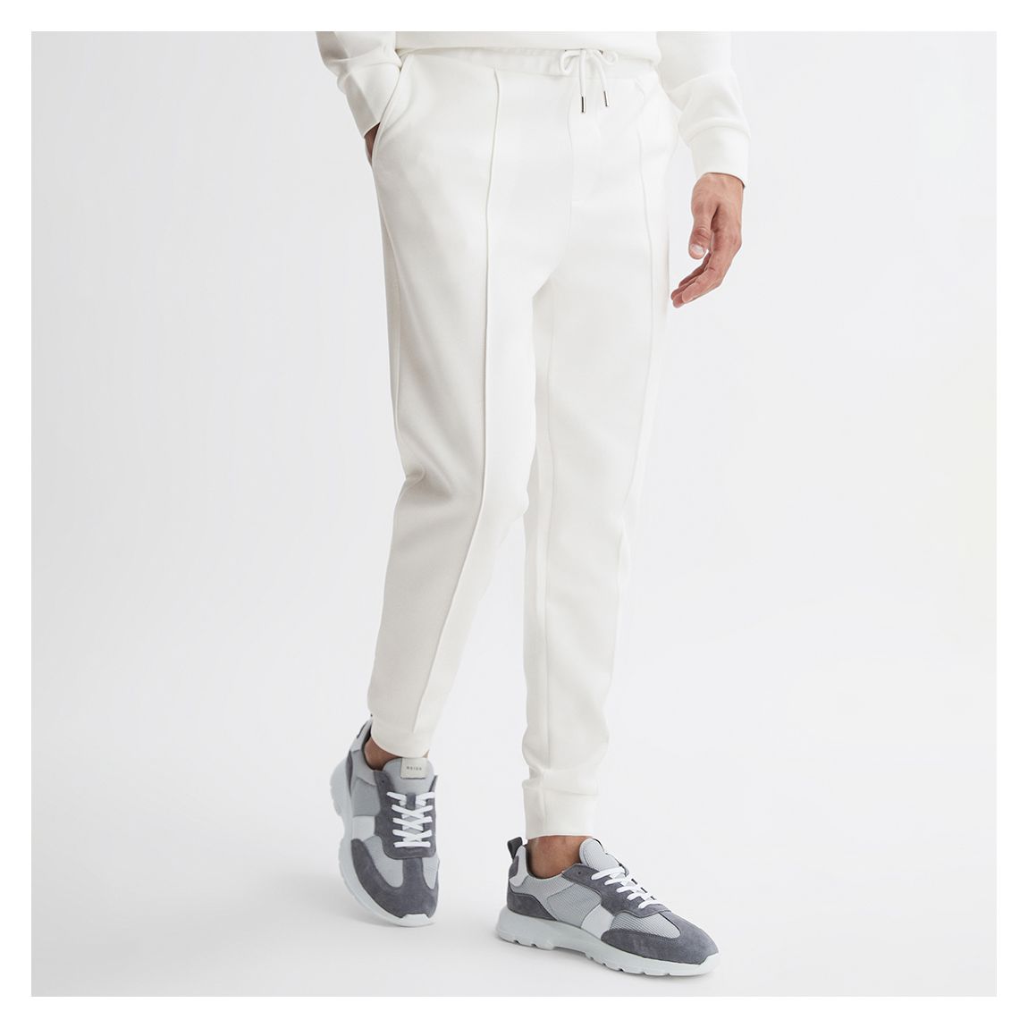White Premier Tracksuit Bottoms main product photo