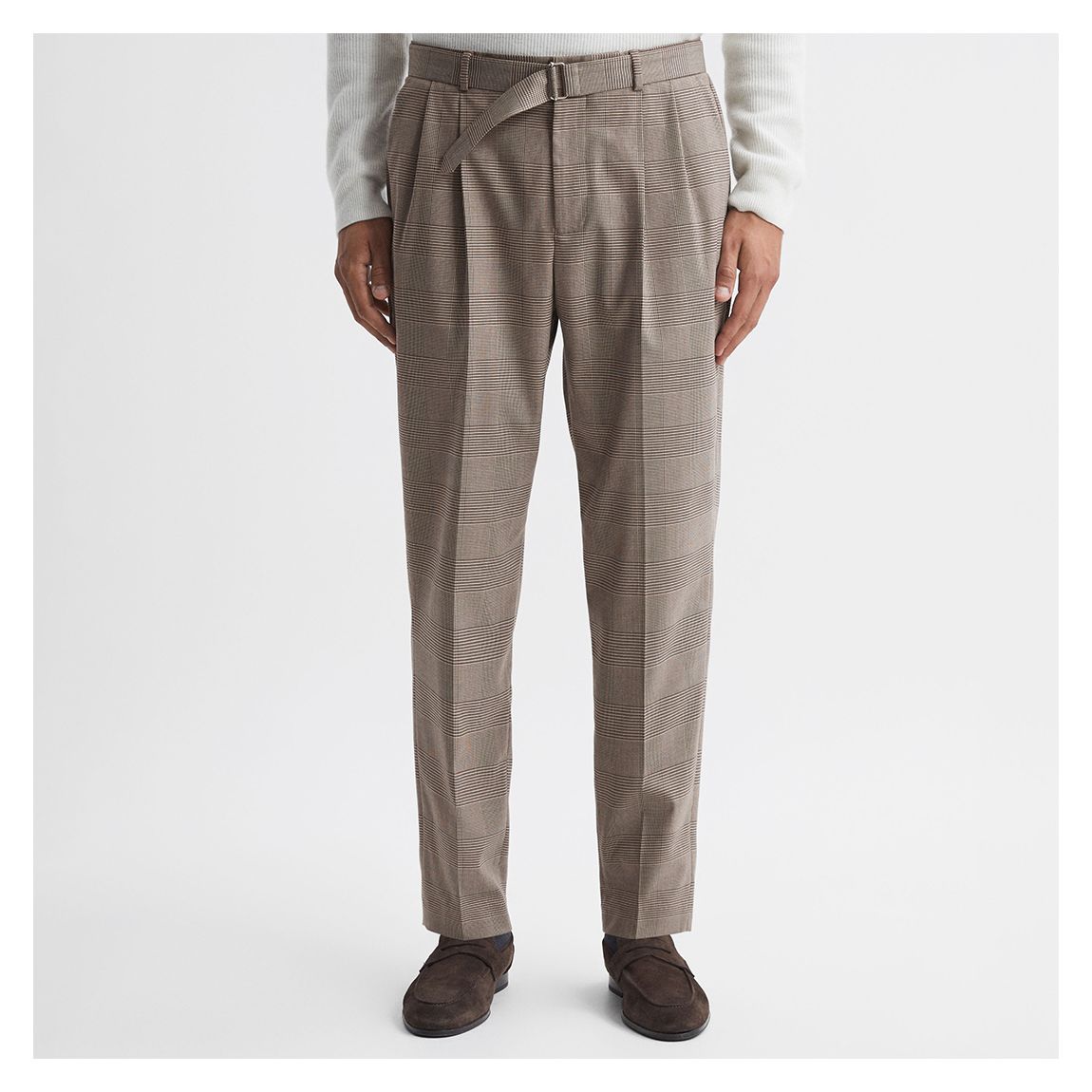 Brown Rail Check Trousers main product photo
