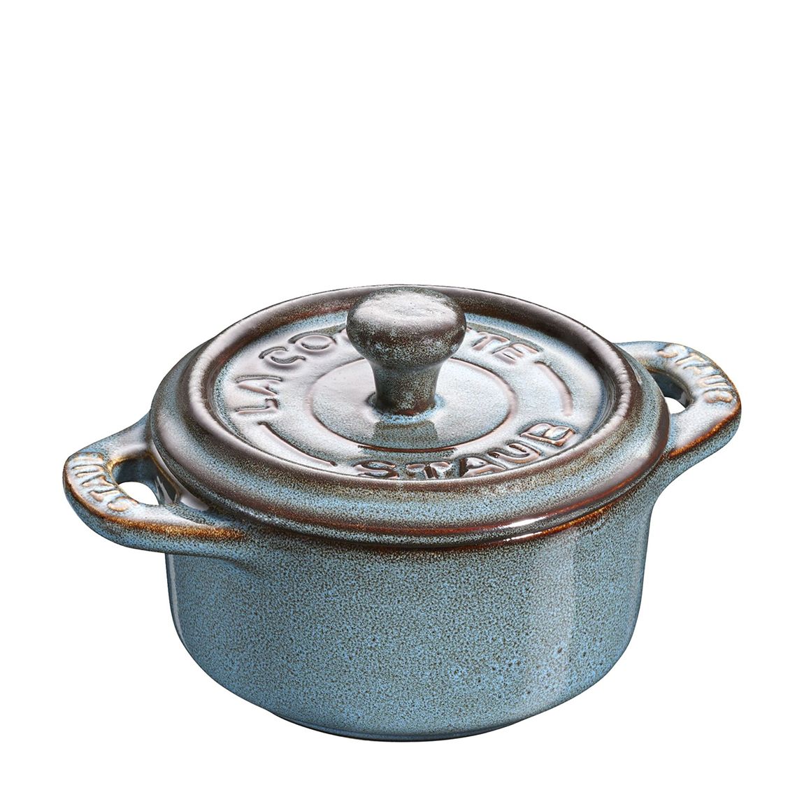 Ancient Turquoise Ceramic Mini Cocotte, 10cm main product photo
