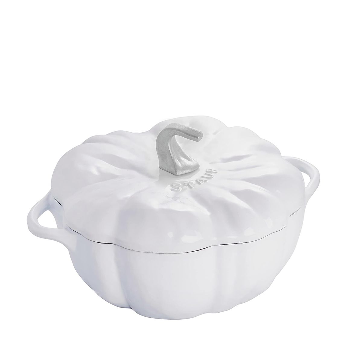 Pumpkin White Cast Iron Cocotte, 24cm main product photo