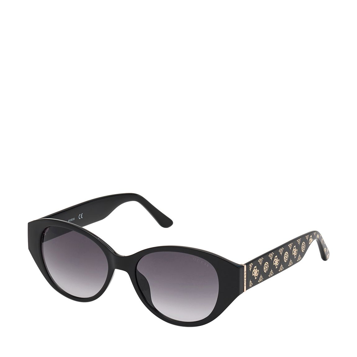 Shiny Black Gradient Smoke Sunglasses main product photo