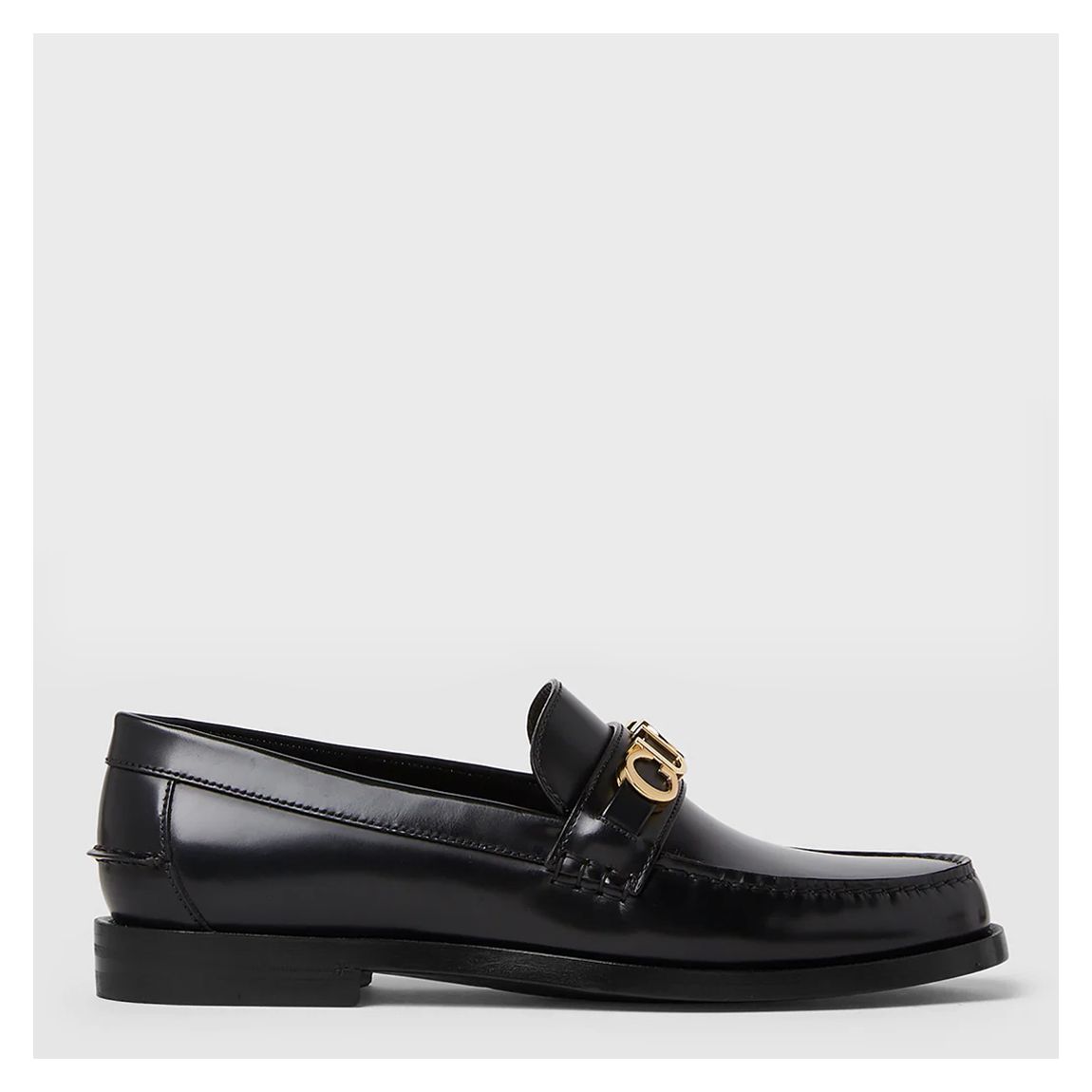 Women's Size 6 Black Leather Loafer main product photo
