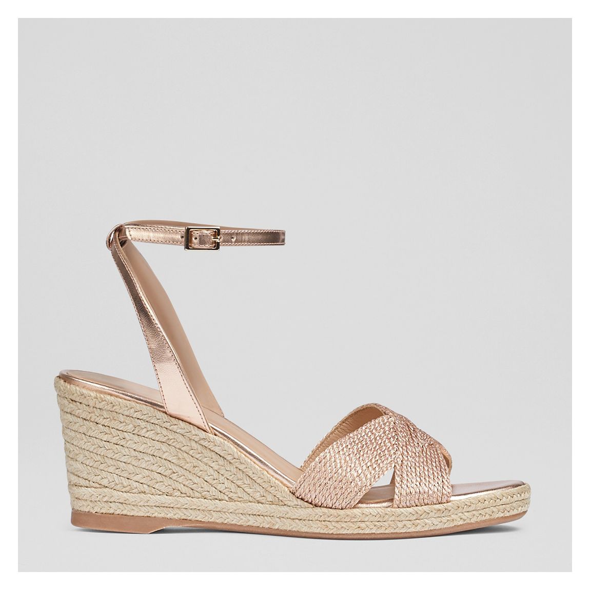Gold Santana Wedge Sandals main product photo
