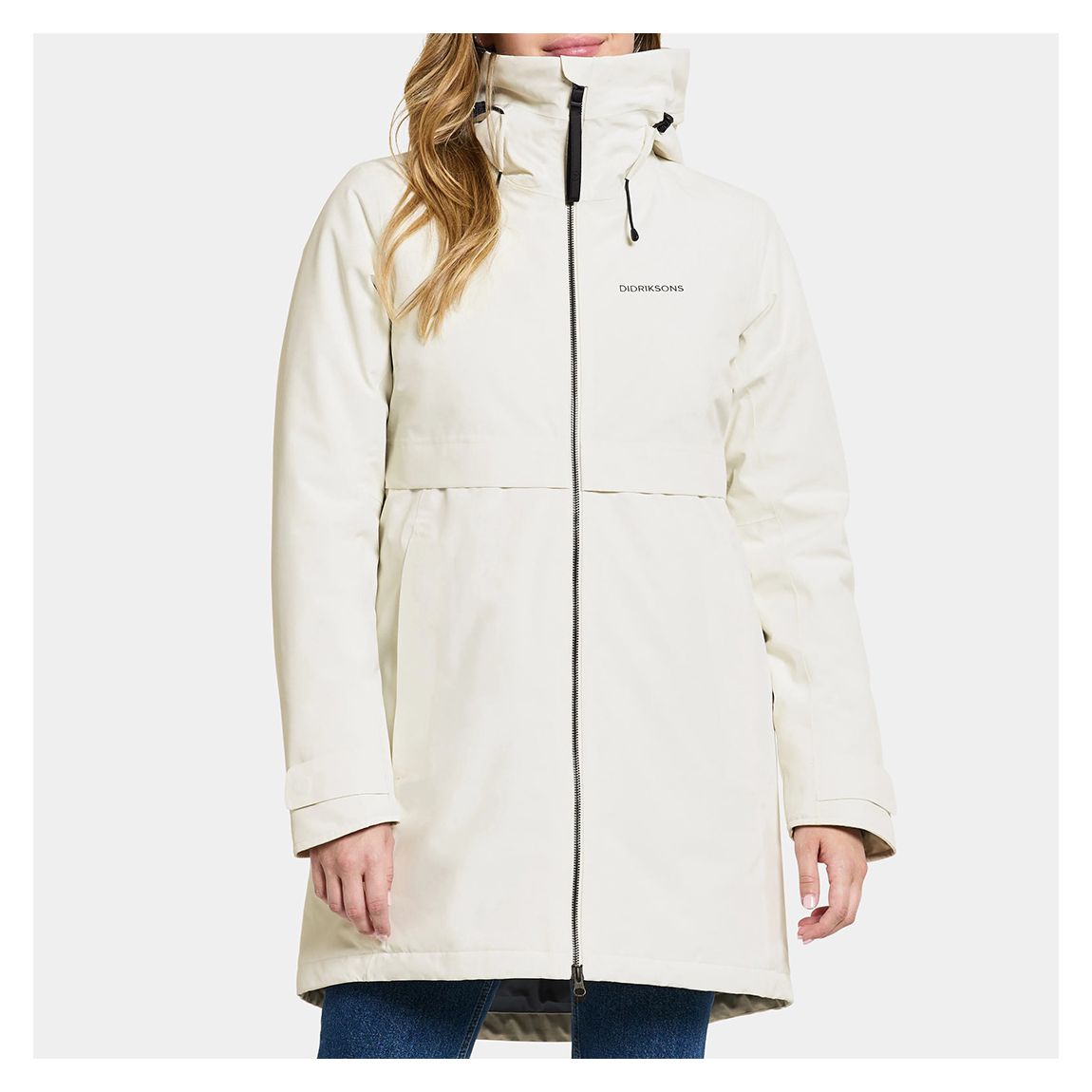 White Helle Waterproof Parka main product photo
