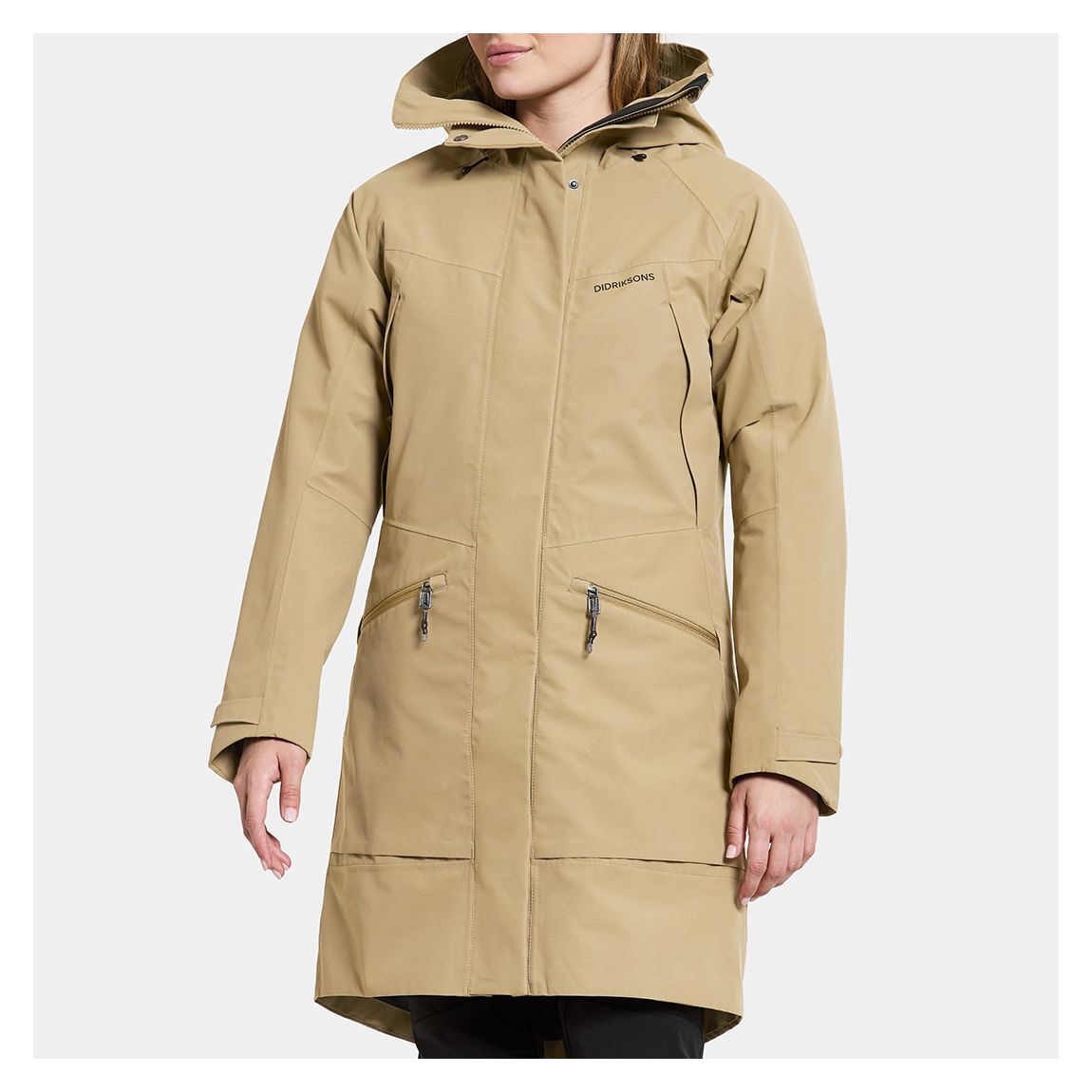Beige Ilma Waterproof Parka main product photo