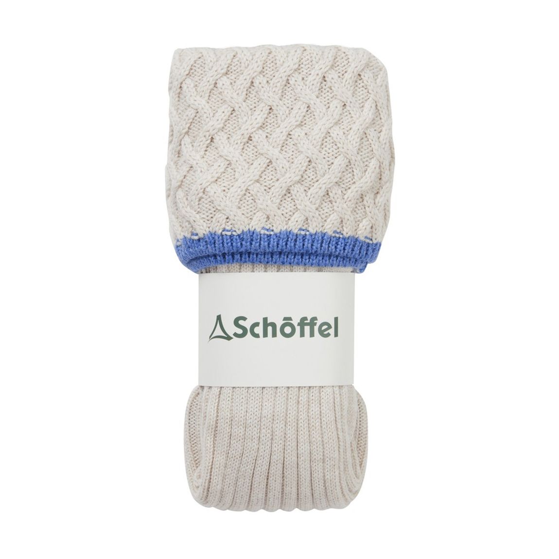 Ivory Wool Blend Teal Sock main product photo