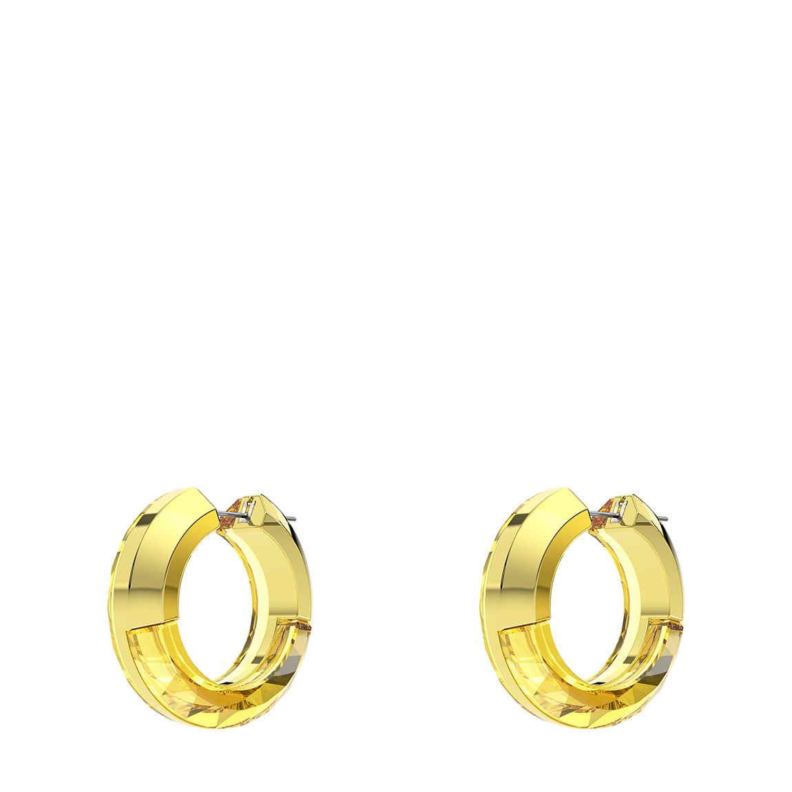 Yellow Statment Lucent Hoop Earrings main product photo