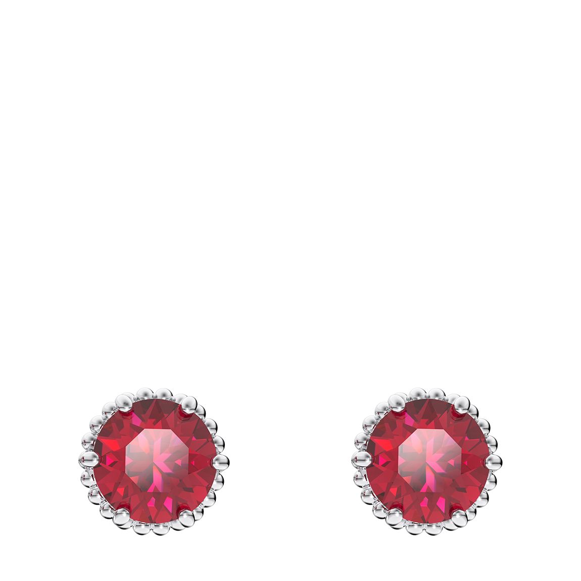 Red July Birthstone Stud Earrings main product photo