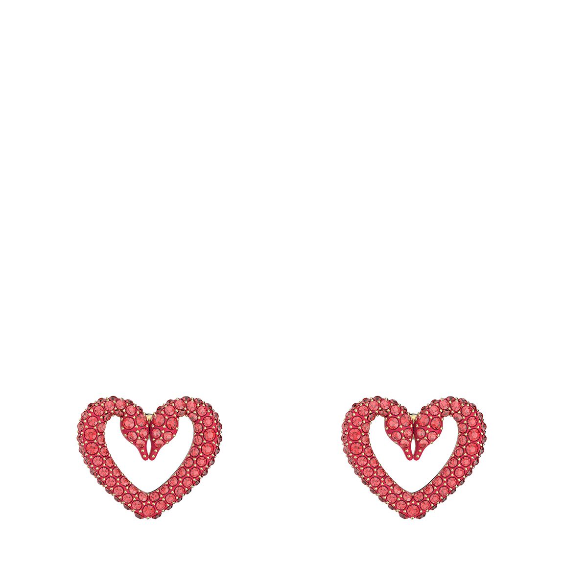 Red Extra Small Heart Una Stud Earrings main product photo
