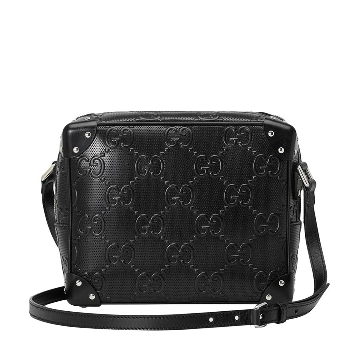 Gucci Black GG Embossed Shoulder Bag main product photo