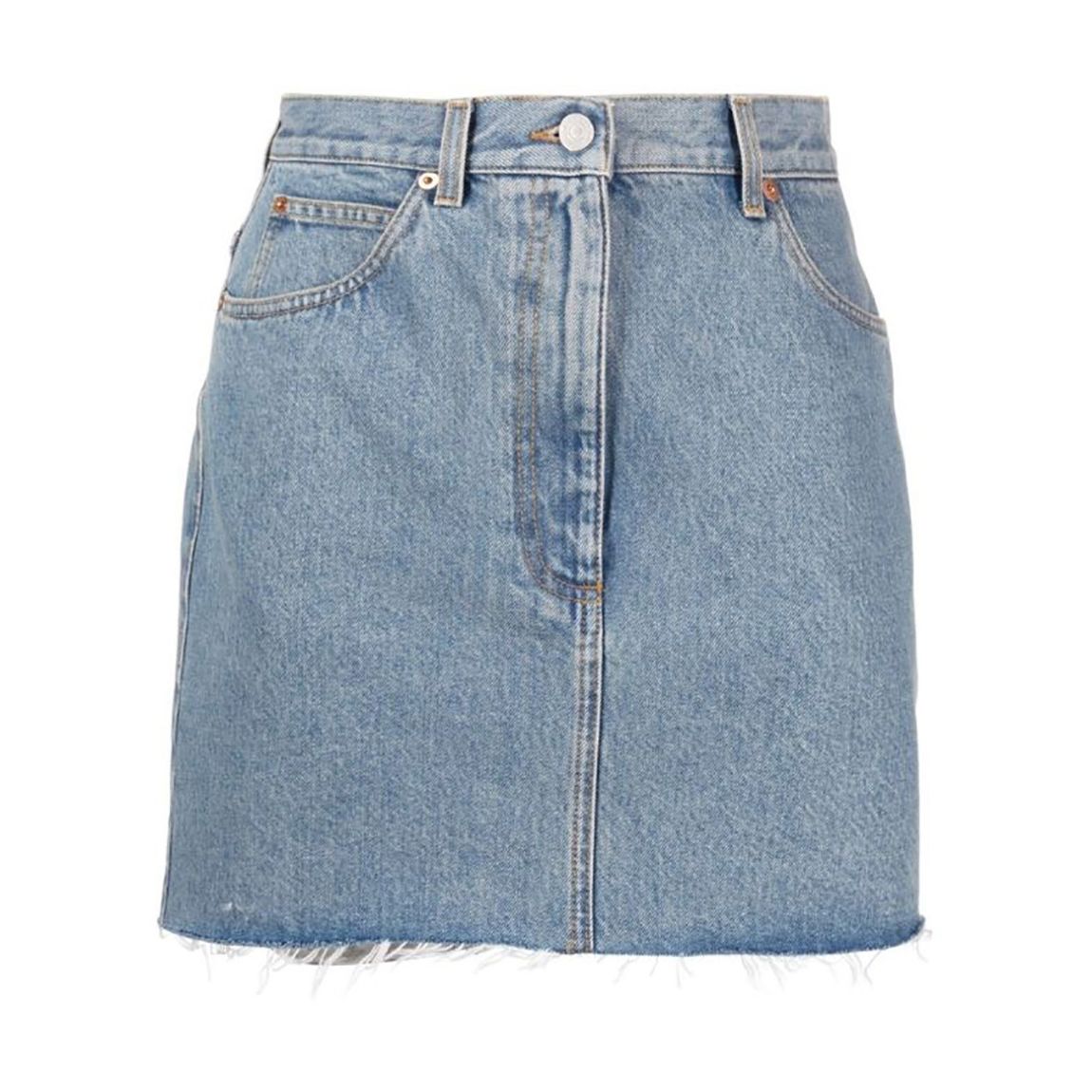 Women's Light Blue Denim Mini Skirt main product photo