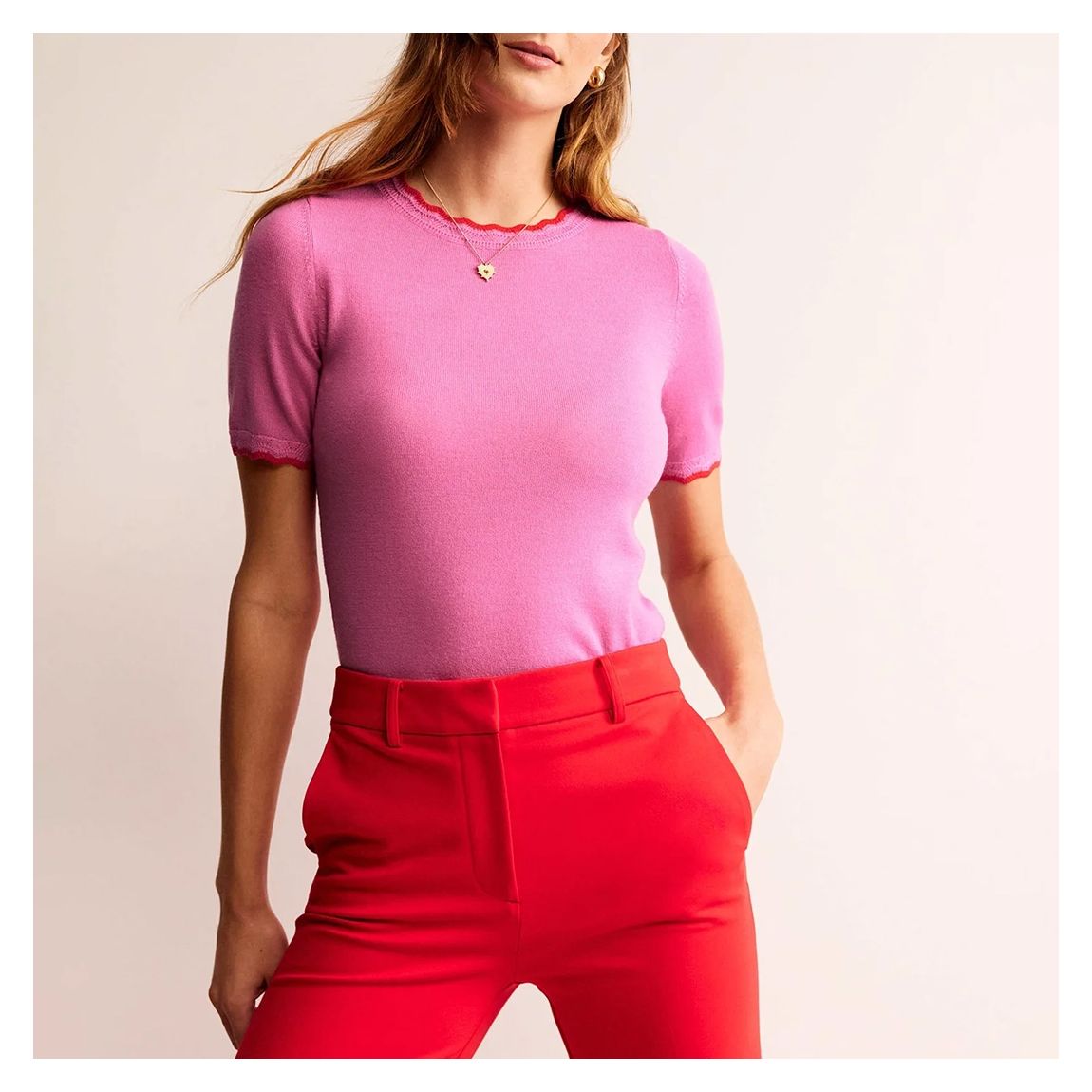 Pink Merino T-Shirt main product photo