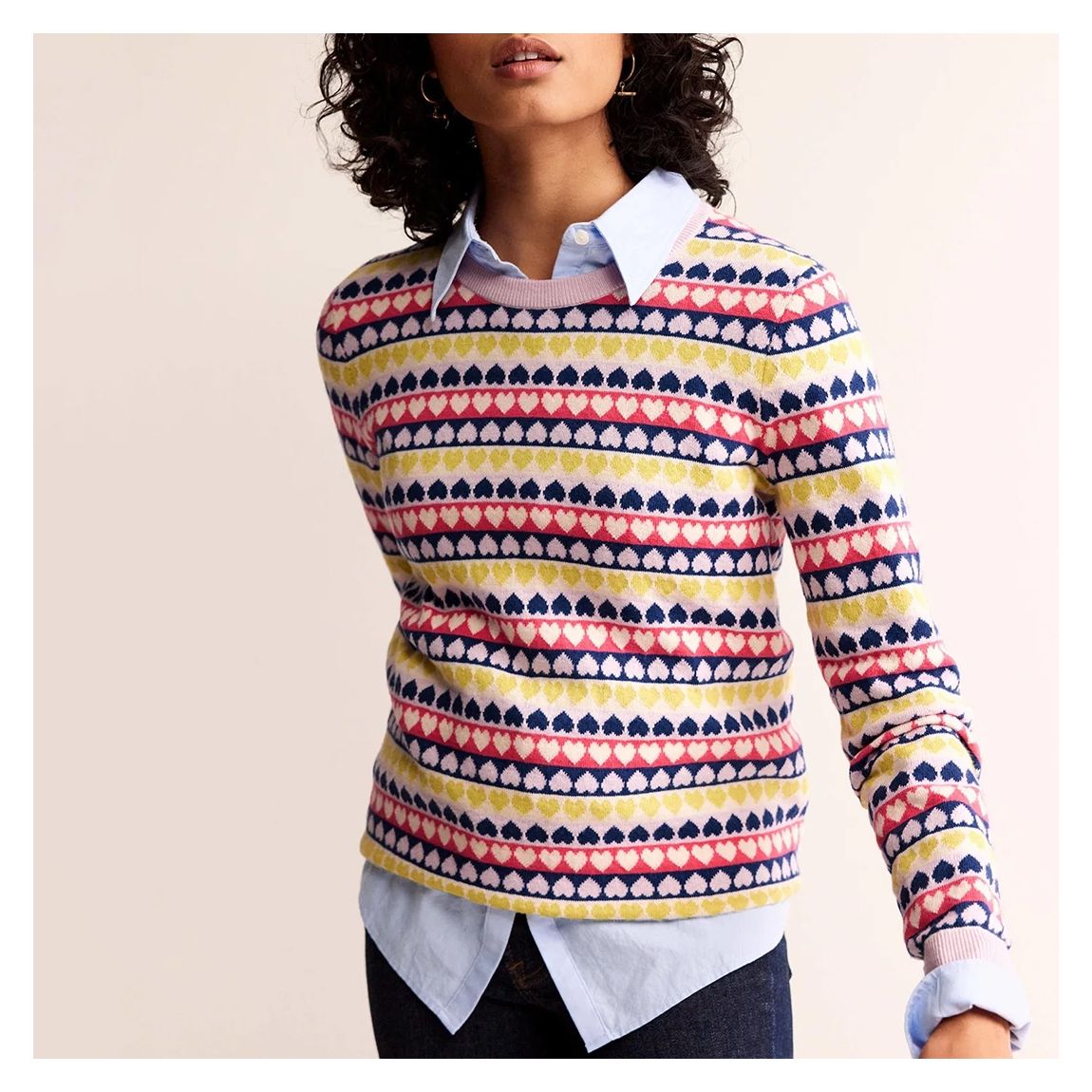 Multi Isabel Cashmere Cotton Jumper main product photo