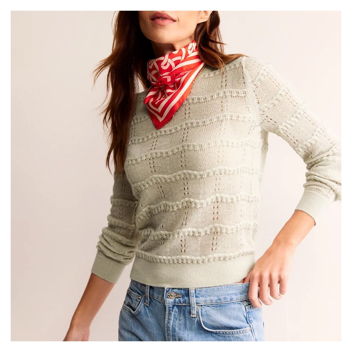 Cream Mohair Wool Jumper main product photo