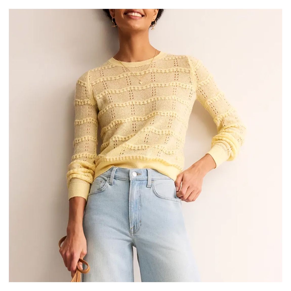 Yellow Mohair Wool Jumper main product photo