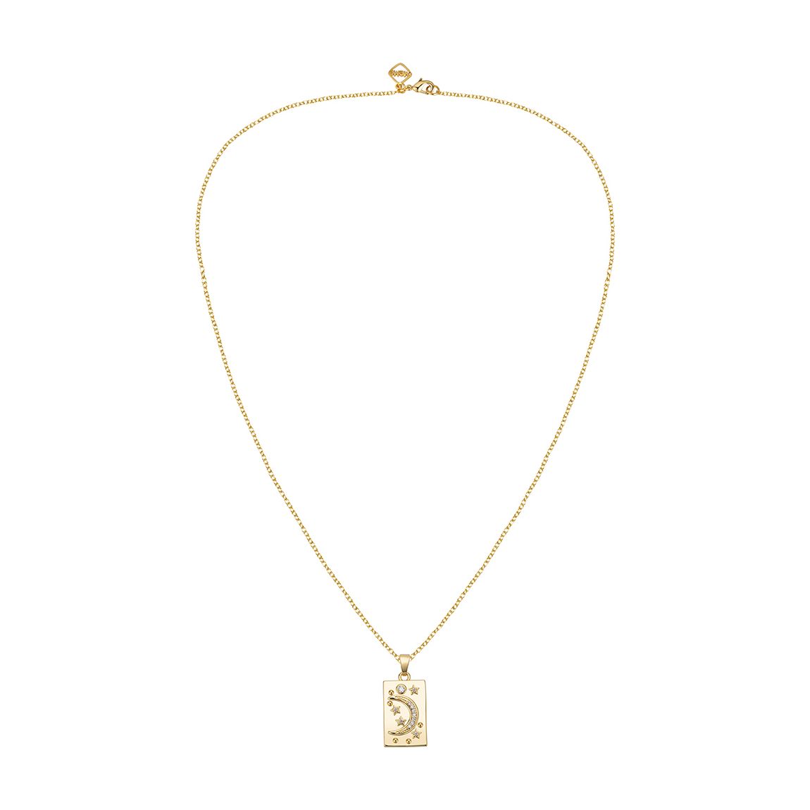 18K Gold Plated New Moon Love Necklace main product photo