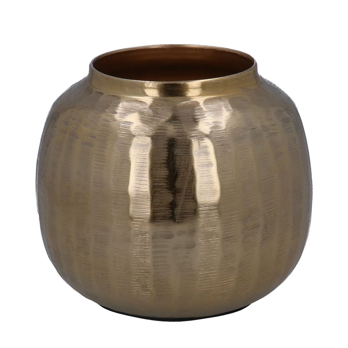 Gold Metal Ball Vase, Small main product photo