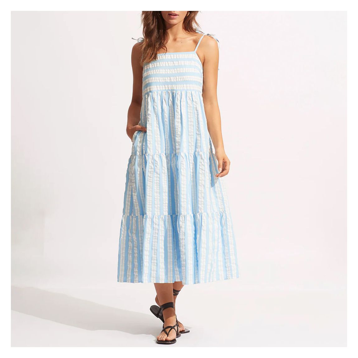 Blue Cabana Tier Maxi main product photo