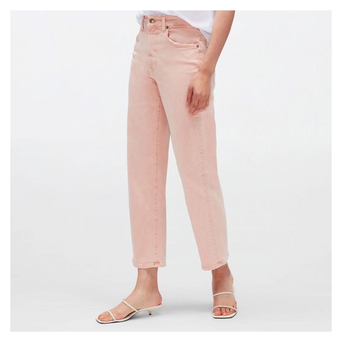 Pink Straight Stretch Jeans main product photo