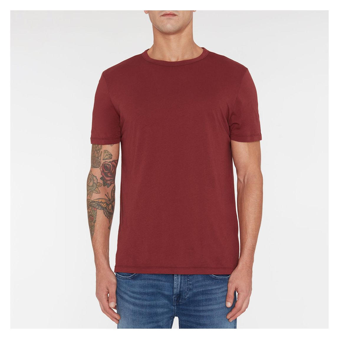 Burgundy Featherweight Cotton T-Shirt main product photo