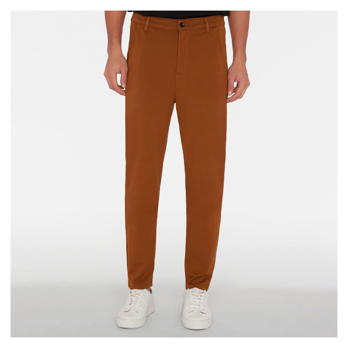 Brown Straight Stretch Chinos main product photo