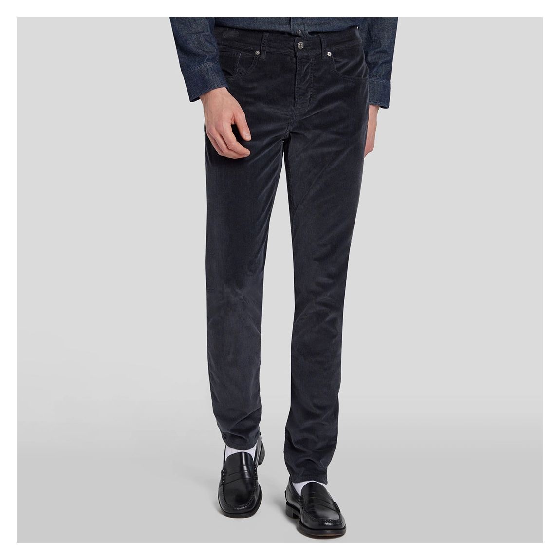 Dark Blue Slimmy Tapered Stretch Chinos main product photo