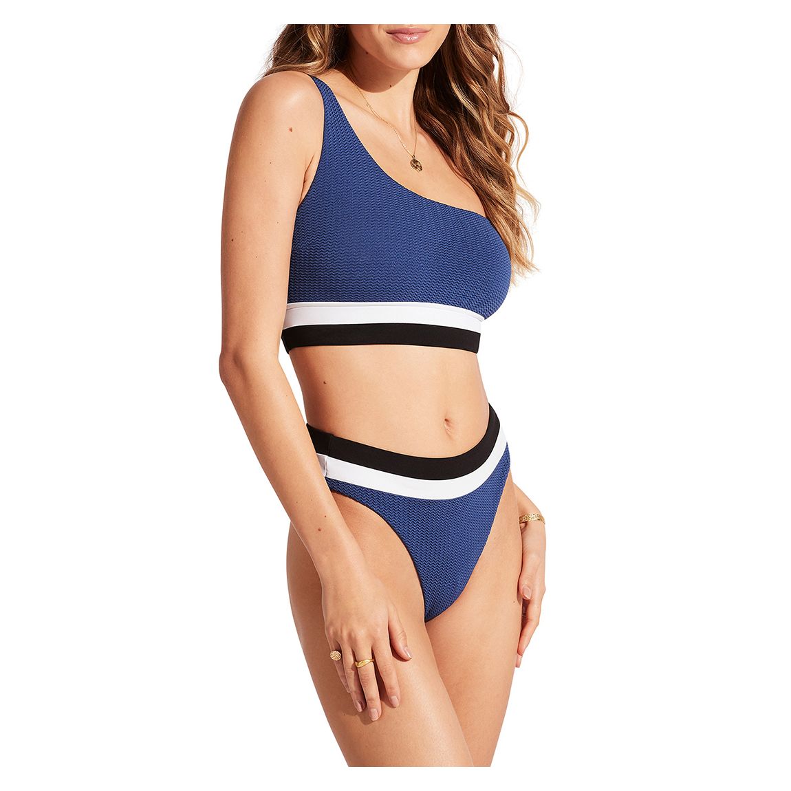 Multi Spliced One Shoulder Top main product photo
