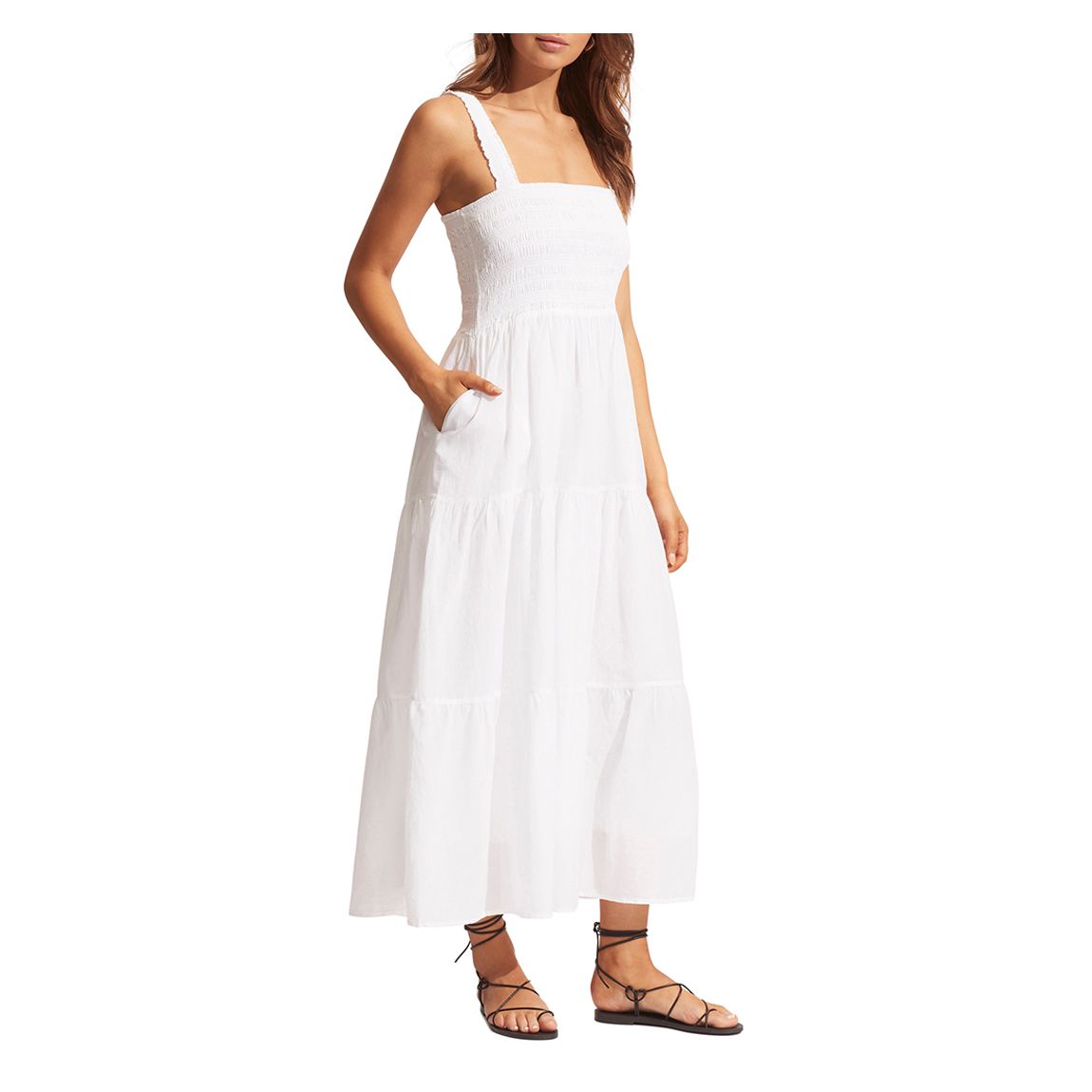 White Beach House Dress main product photo
