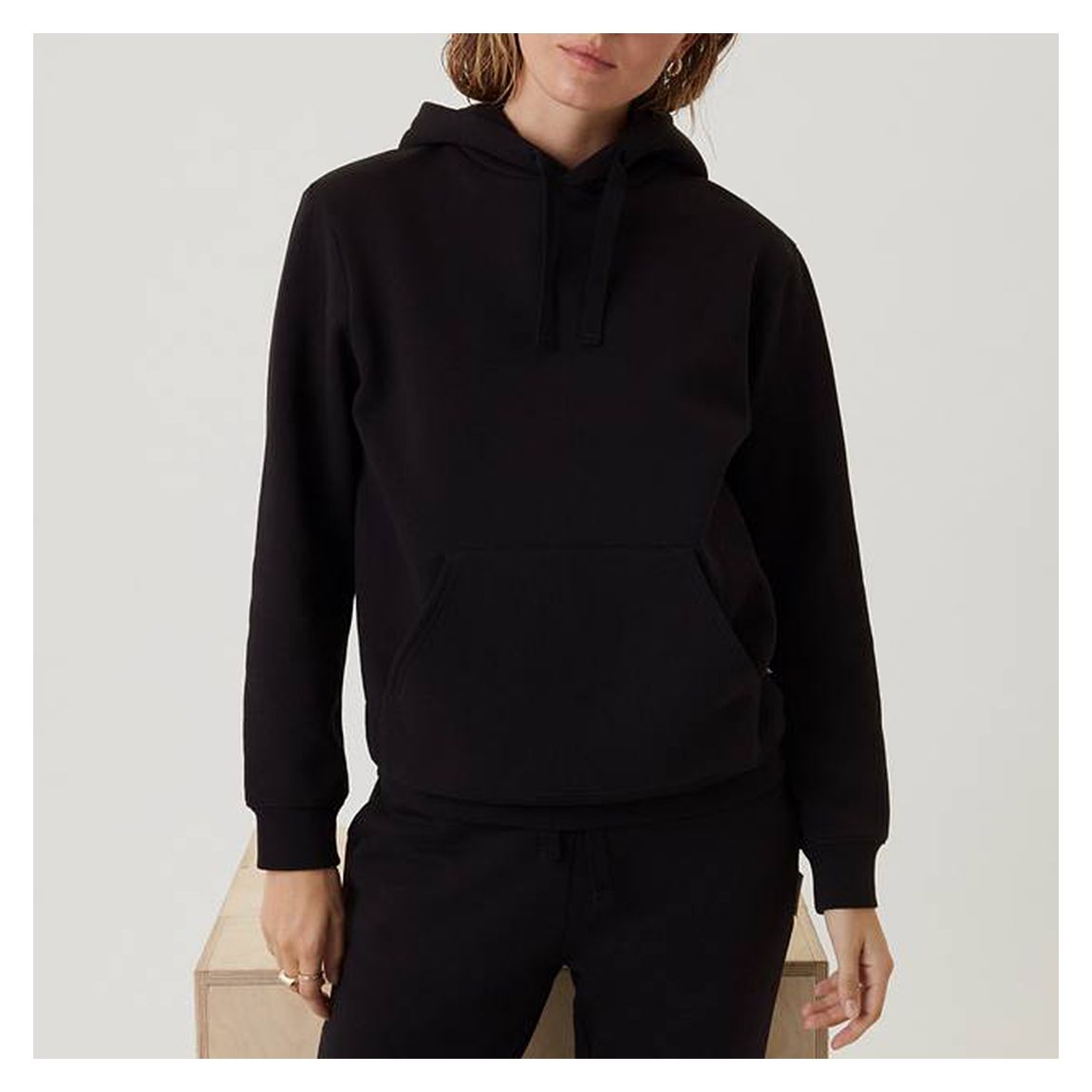 Black Centre Hoodie main product photo