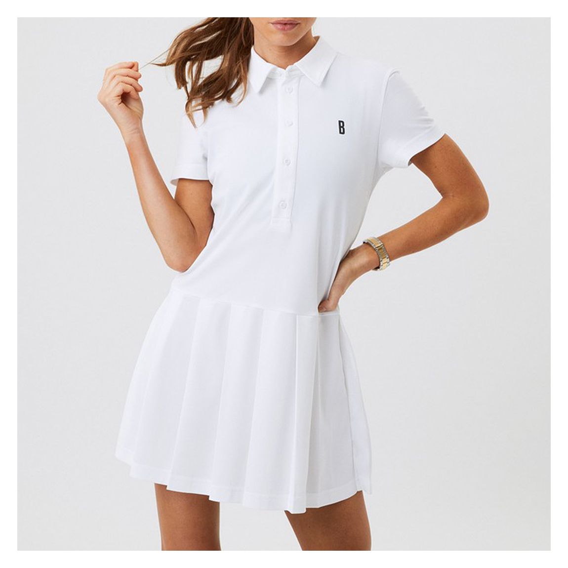White Ace Polo Tennis Dress main product photo