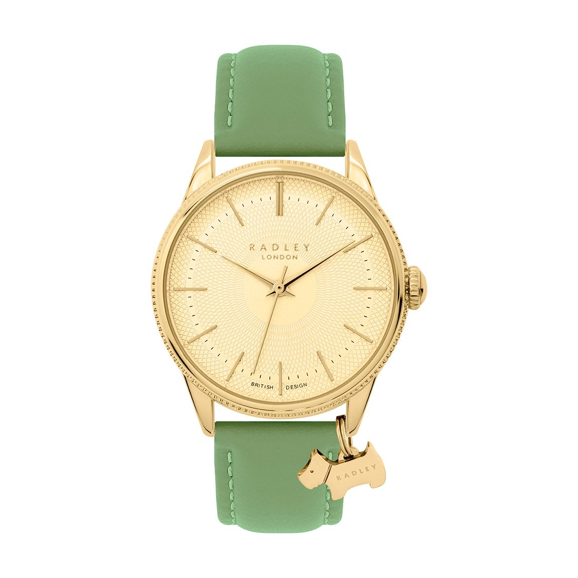 Lewis Lane Ladies Coin Edge Bezel Green Fig Watch main product photo