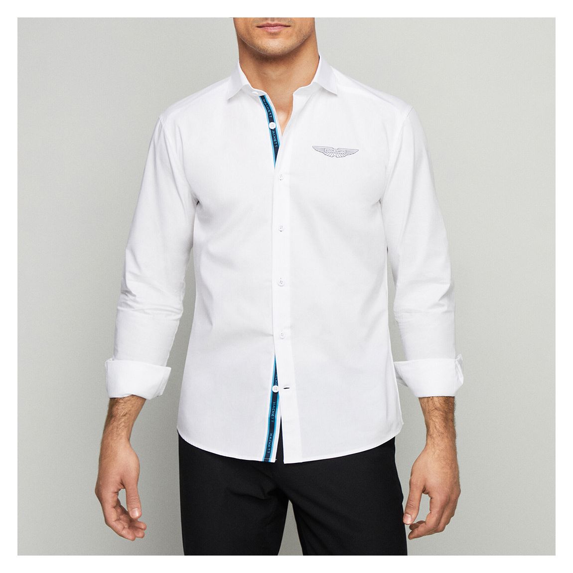 White Aston Martin Cotton Poplin Shirt main product photo