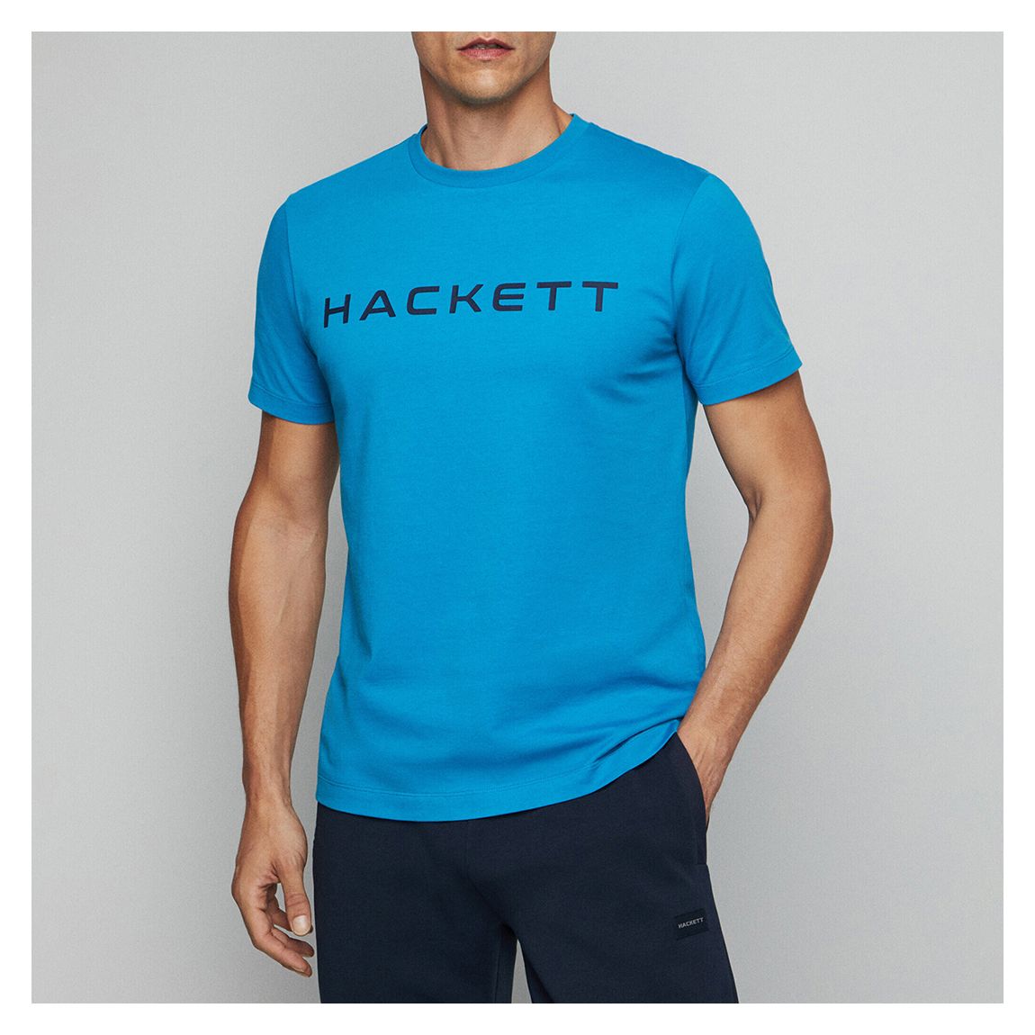 Blue Classic Fit Cotton Sport T-Shirt main product photo