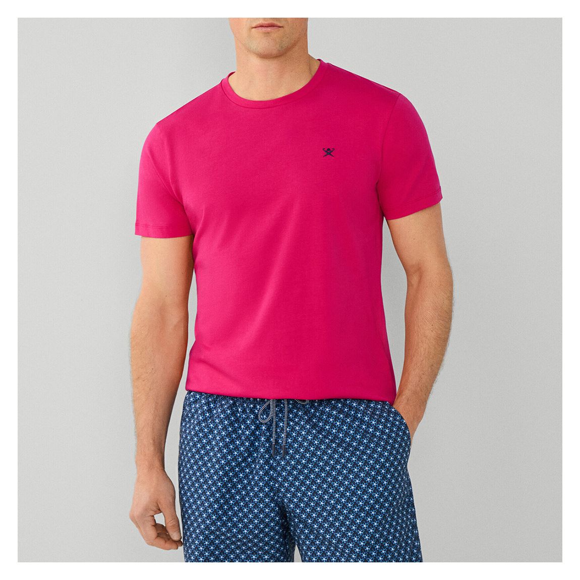 Pink Classic Fit Cotton T-Shirt main product photo