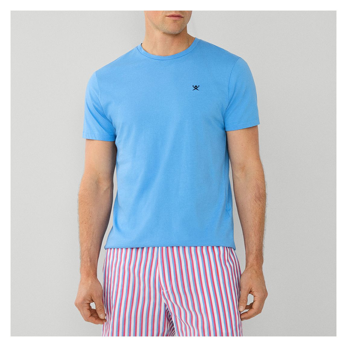 Blue Classic Fit Cotton T-Shirt main product photo