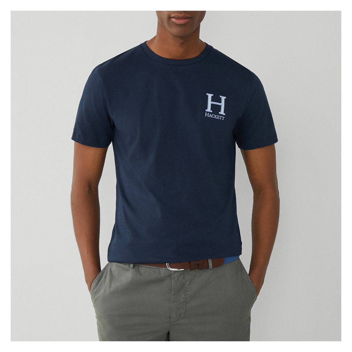 Navy Classic Fit H Logo T-Shirt main product photo