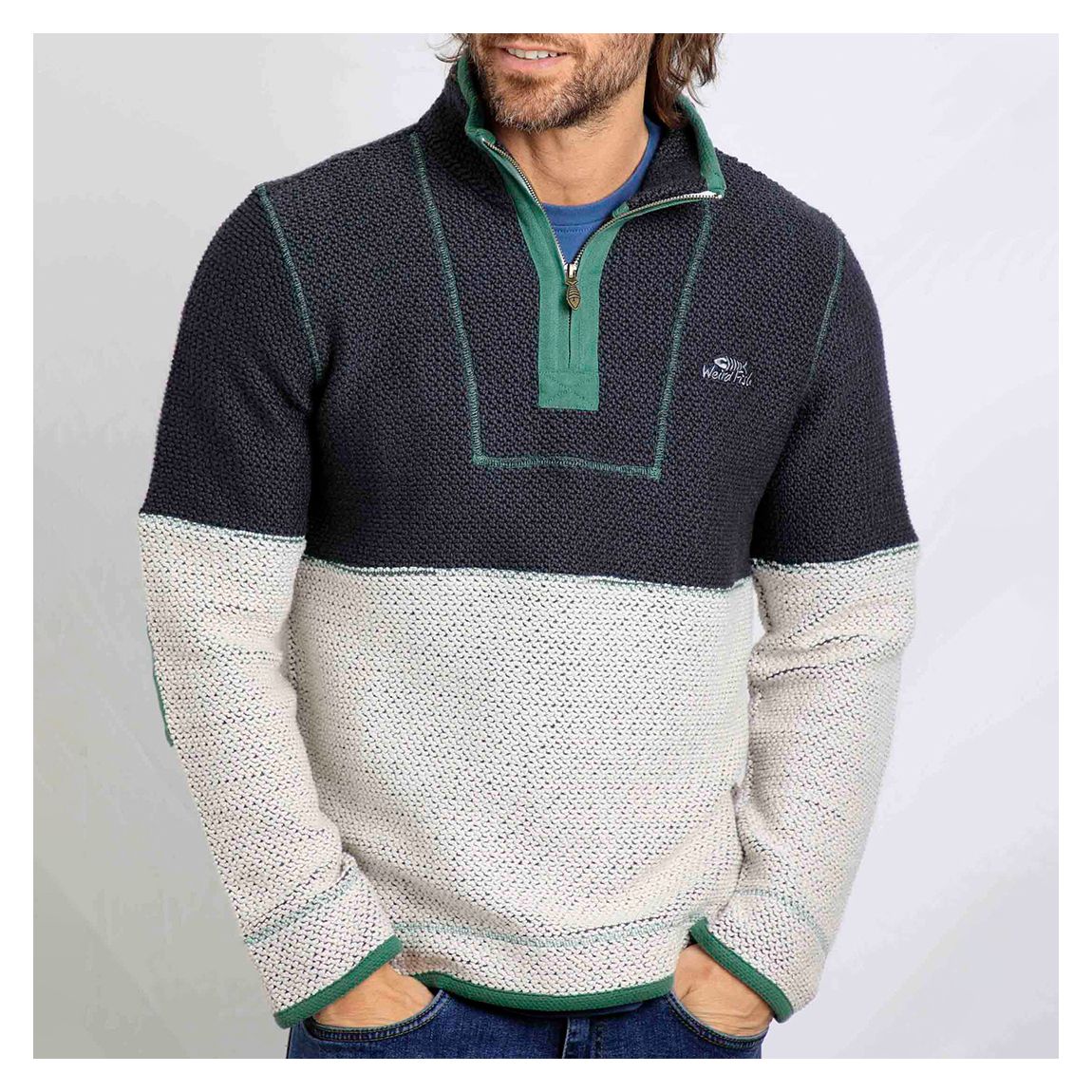 Navy Macaroni Sweatshirt main product photo