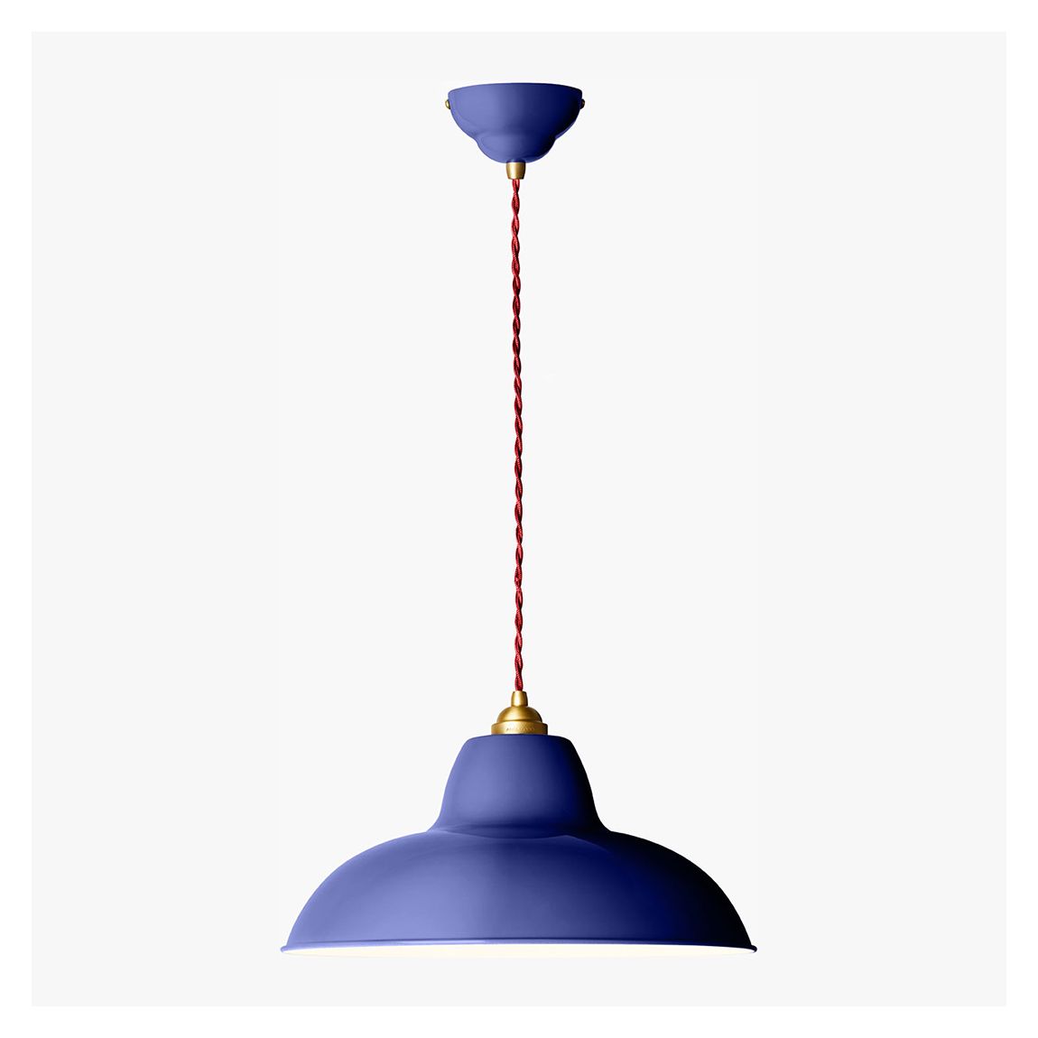 Original 1227 Brass Midi Wide Pendant, Ultramarine Blue main product photo