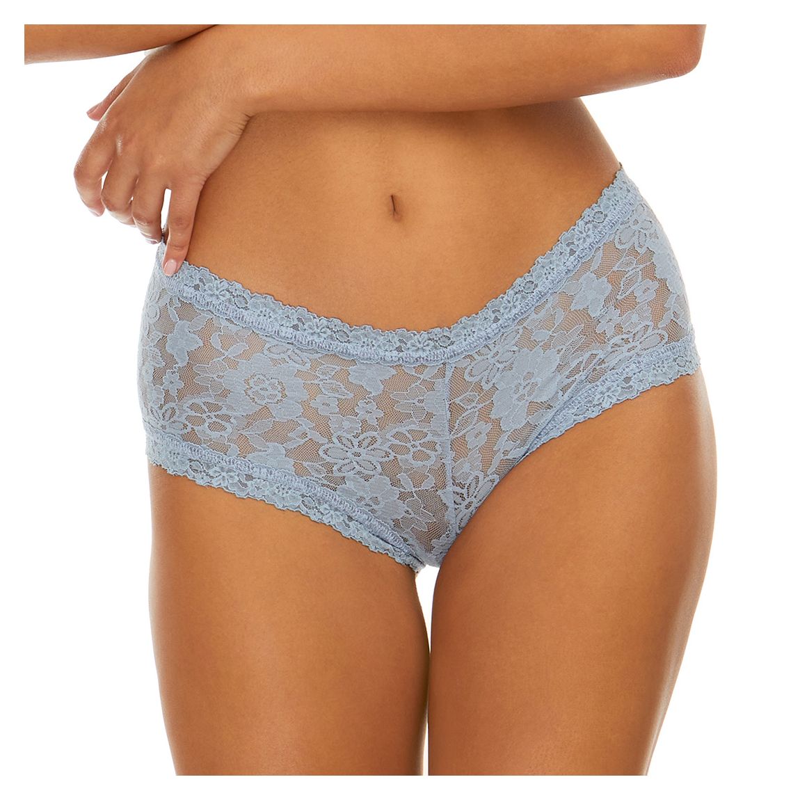 Blue Grey Daily Lace Boyshort Brief main product photo