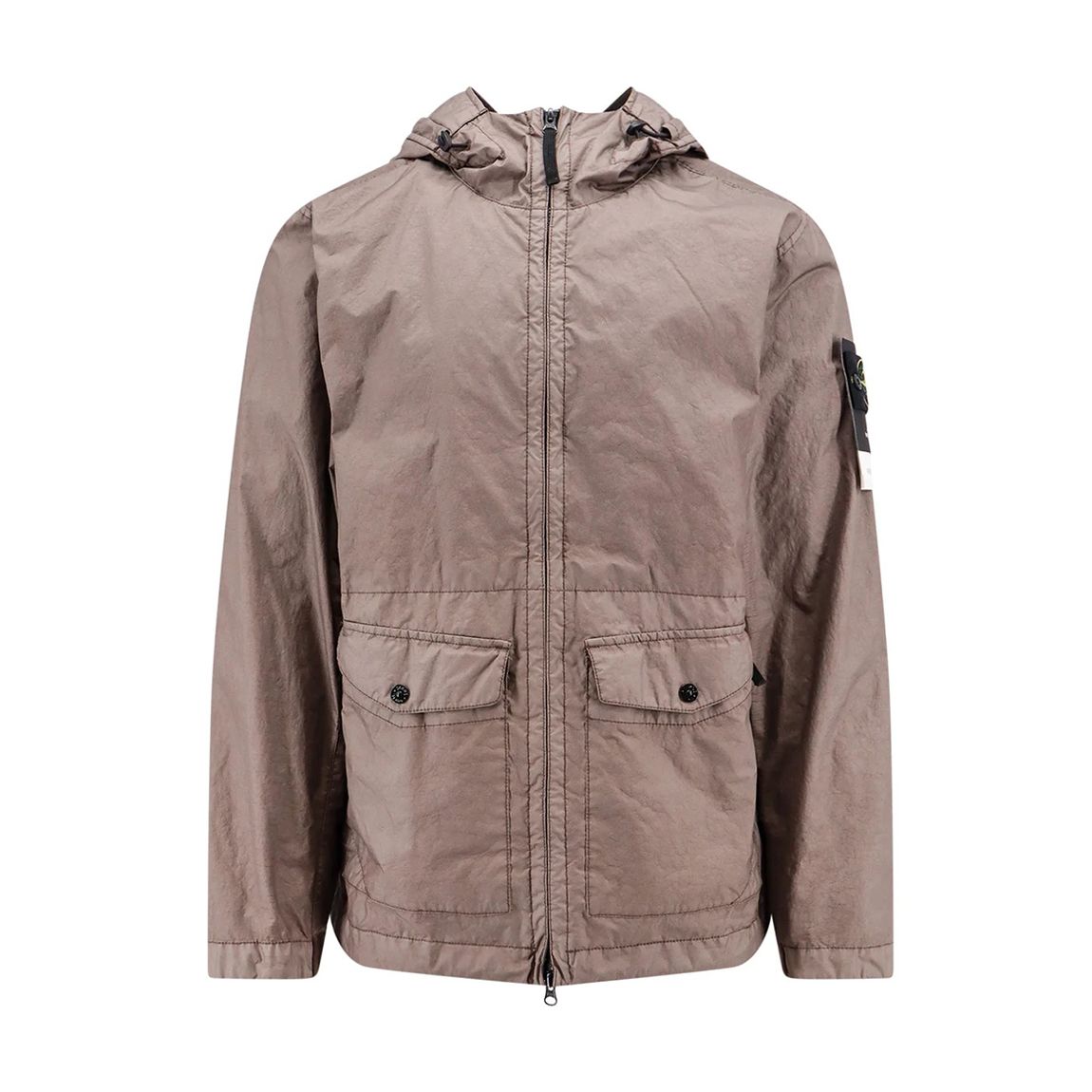 Brown 3 Layer Hooded Performance Jacket main product photo