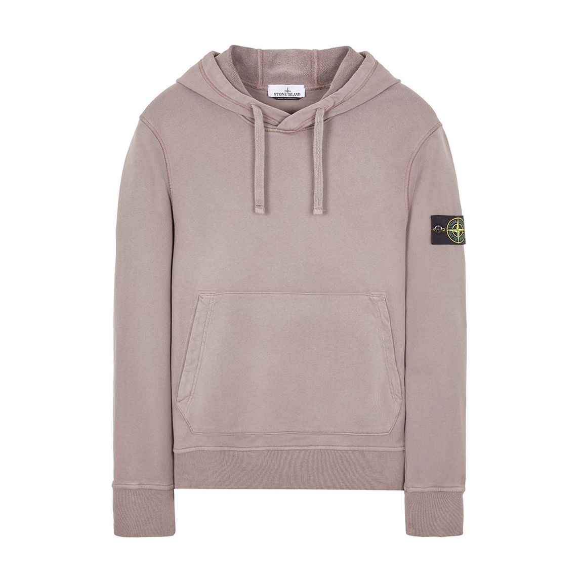 Sand Garment Dyed Fleece Cotton Hoodie main product photo