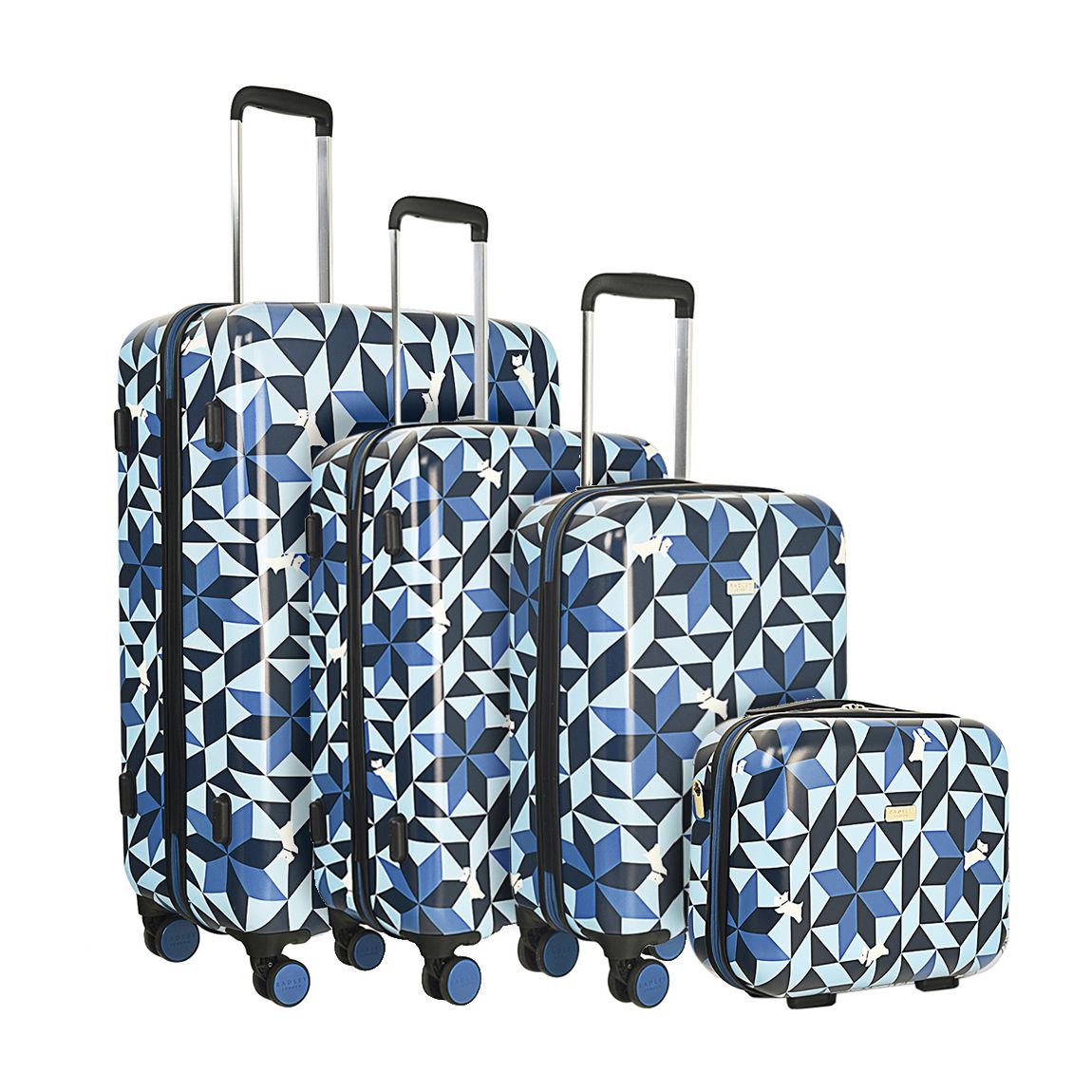 Blue Marquetry Luggage Set main product photo