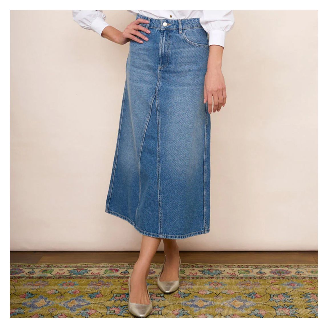 Denim Amelie Skirt main product photo
