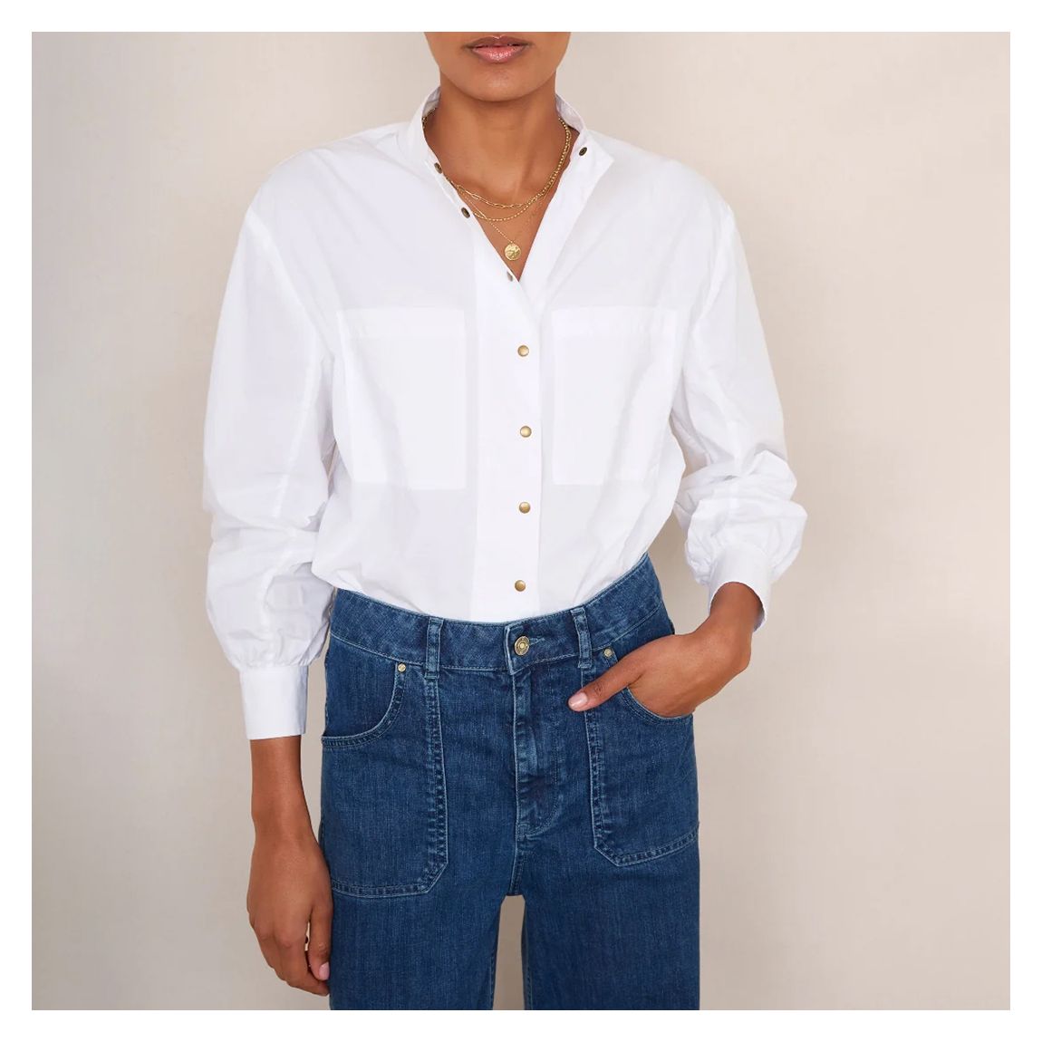 White Liza Shirt main product photo