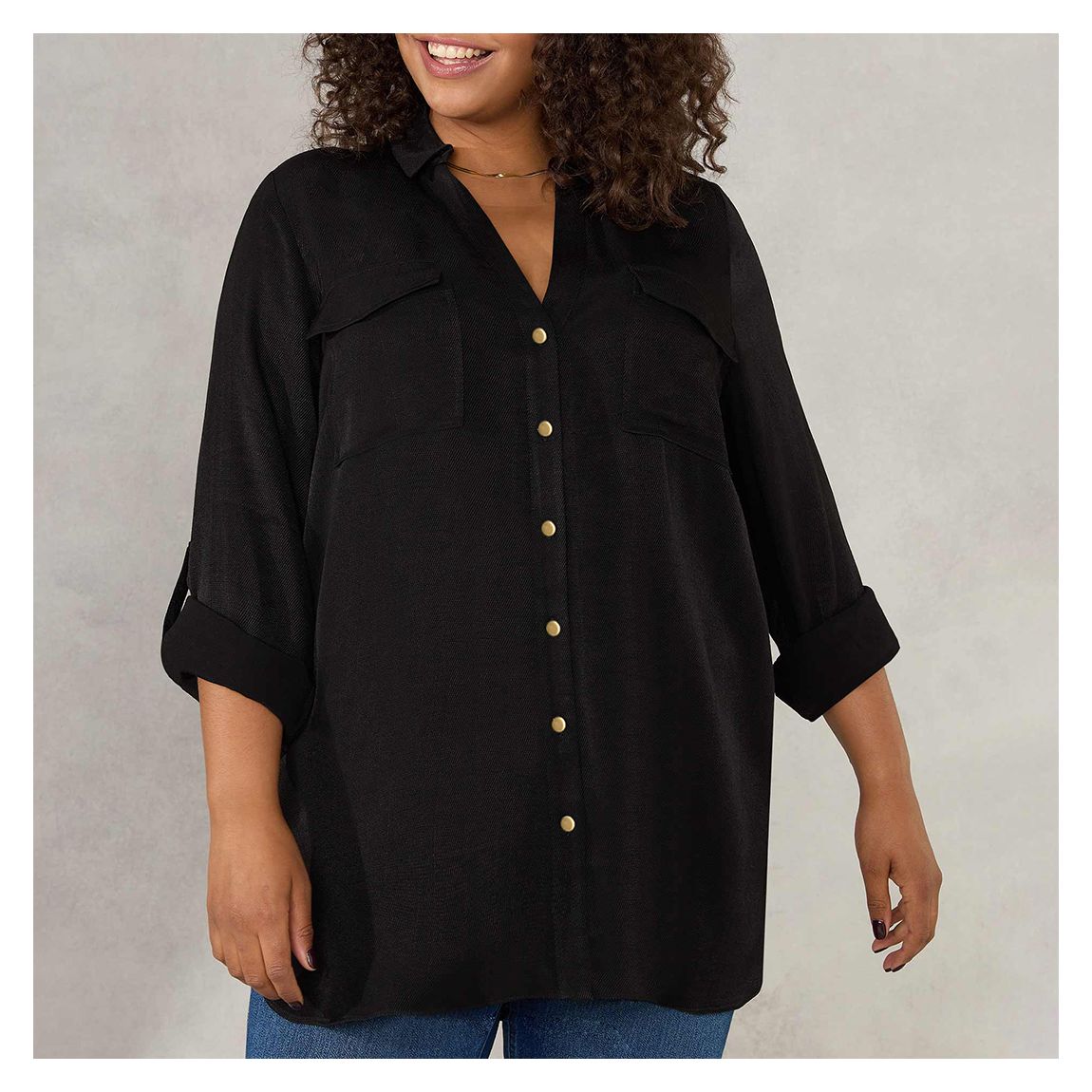 Black Military Shirt main product photo