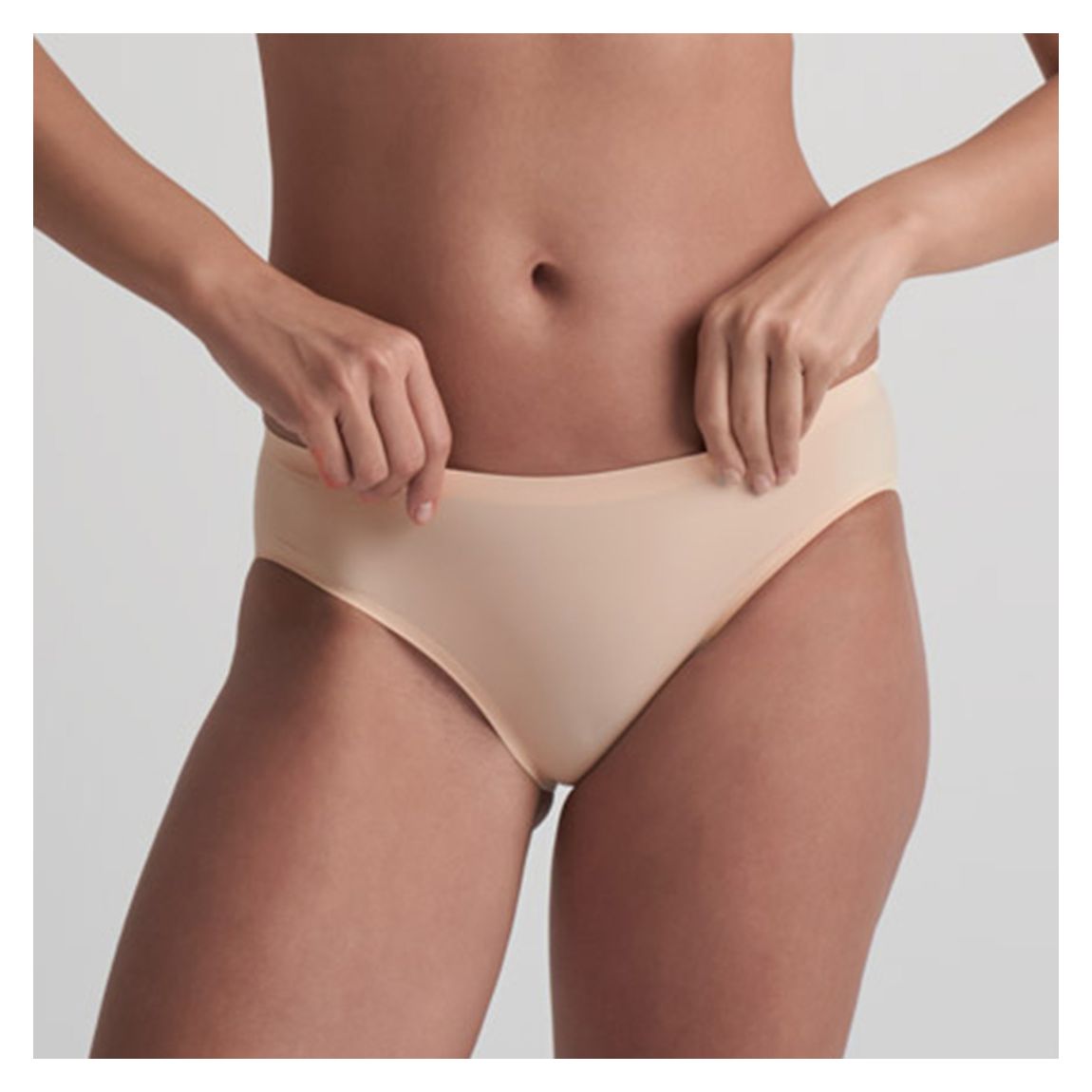 Beige Padded Panties Low Waist main product photo