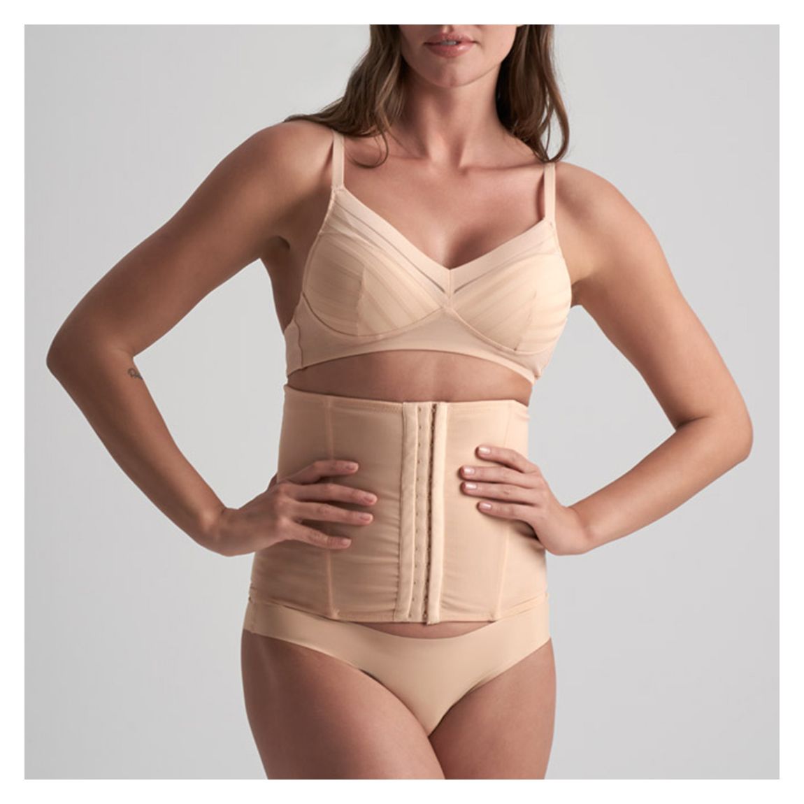 Beige Powermesh Waisttrainer main product photo