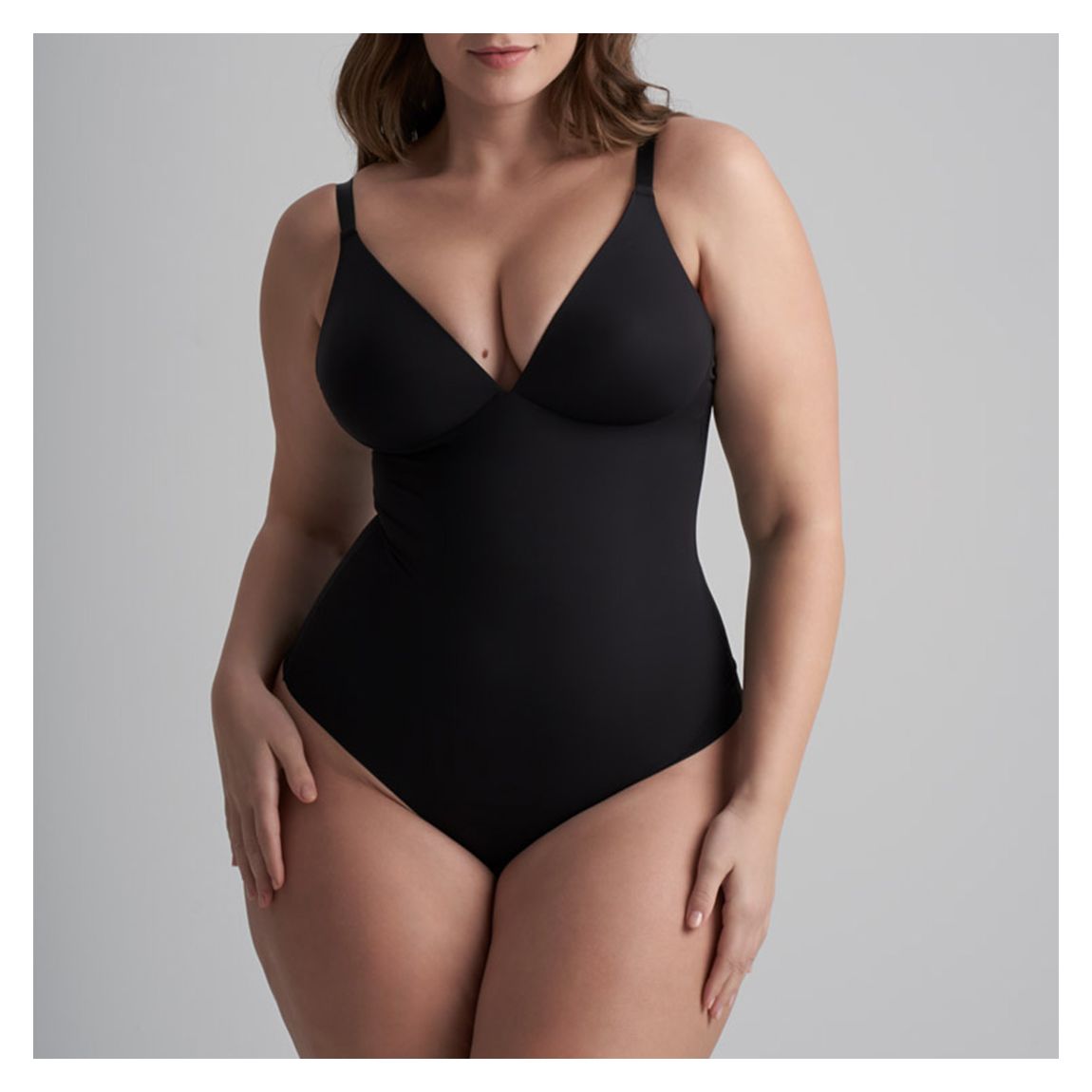Black Sculpting Bodysuit Wire Free main product photo