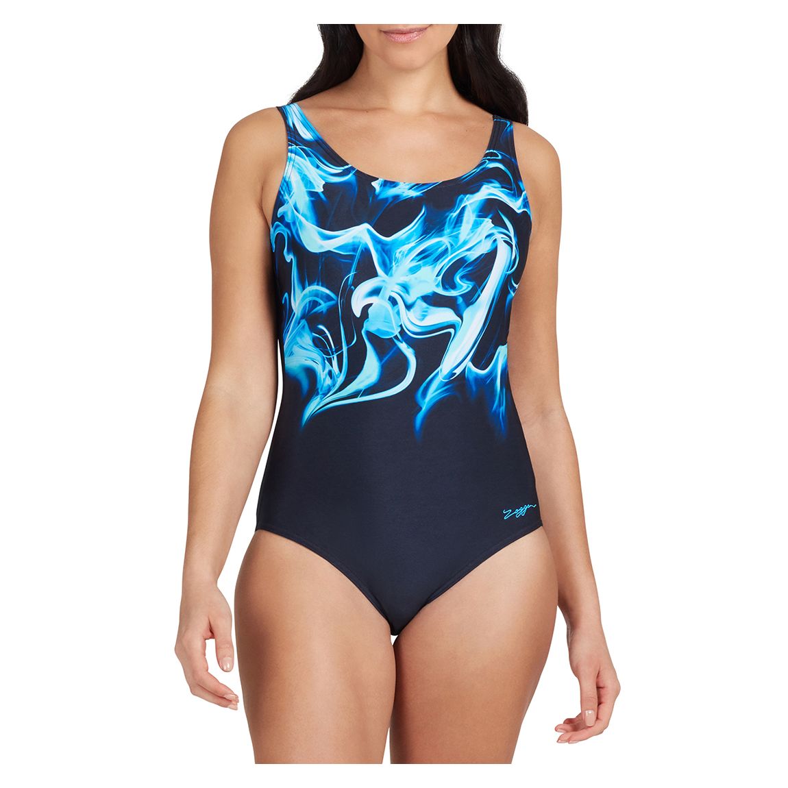 Blue Adjustable Scoopback Swimsuit main product photo