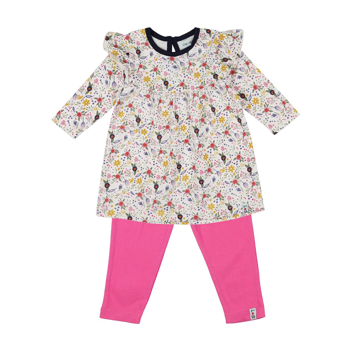 Floral Print Dress and Legging Set main product photo